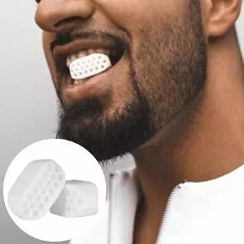 2 шт. Мягкий силиконовый подтягивающий мяч для лица, жевательный мышечный тренировочный мяч белый