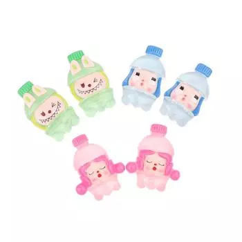 2 шт. мультяшные красочные светящиеся в темноте аниме-украшения желейные фигурки куклы игрушки