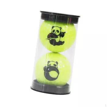 2 шт. мультяшный мяч для гольфа с пандой многофункциональный тренировочный мяч для сада и офиса orange