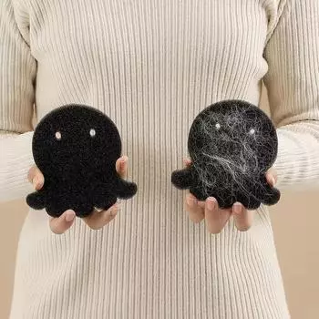 2 шт. мультяшный осьминог медведь стиральная машина липкий инструмент для волос мытье одежды против спутывания домашних животных шерсть чистящие губки аксессуары