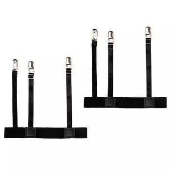 2 шт. Мужская рубашка с подтяжками, ремень с фиксаторами, регулируемые эластичные подвязки для рубашки, подвязки для рубашек, ремень для подтяжек на бедра