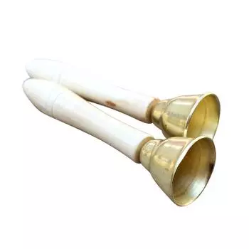 2 шт. Музыкальный колокольчик для раннего образования, безопасный прочный деревянный колокольчик для мальчиков и девочек