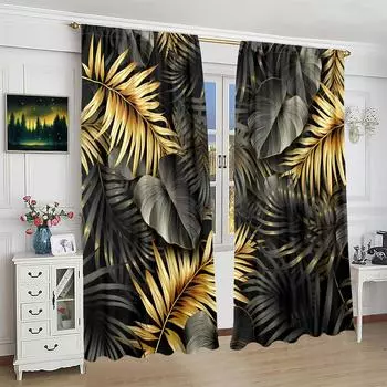 2 шт. - на заказ - напечатанная штора - материал полиэстер - для спальни гостиной кабинета занавеска, препятствующая приватности 30inchx65inchx2Pcs