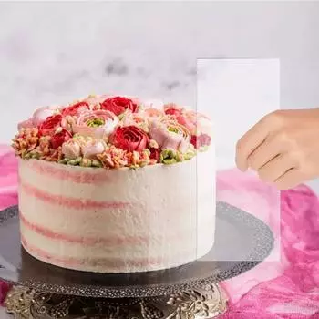 2 шт./набор акриловых скребков для торта, декоративный контурный скребок для торта, зубчатая пила, разглаживающий скребок для крема, глазури, инструменты для торта