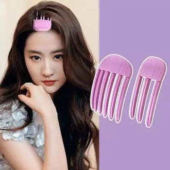 2 шт./набор без нагрева пушистая шпилька для завивки челки вьющиеся волосы укладка зажим для красоты шпилька Purple