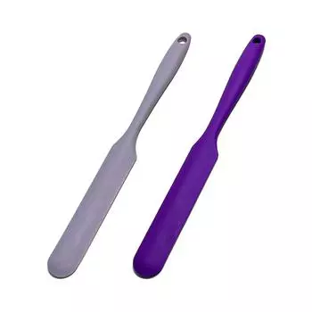 2 шт./набор безопасных и прочных силиконовых шпателей для соскребания банок, силиконовые термостойкие шпатели