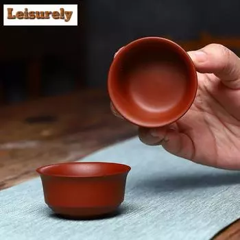 2 шт./набор чайников из фиолетовой глины Исин Quik Pots, чайная утварь, портативный дорожный чайный набор, китайские чайные чайники, чайная церемония, посуда для напитков 40 мл