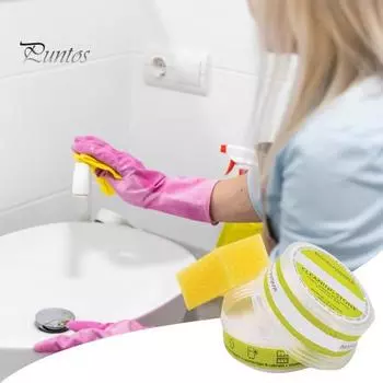 2 шт./набор губчатых чистящих камней с тряпкой для глубокой очистки, мягкого отшелушивания, многоцелевой чистящий камень 1 Set