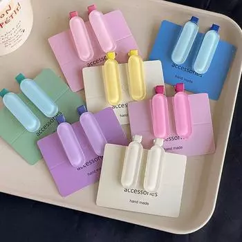 2 шт./набор овальных заколок для волос, маленькая шпилька, милая боковая заколка, подарок белый