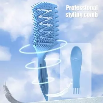 2 шт./набор щеток для укладки локонов, очищающая мягкая щетина, массаж кожи головы, вентилируемая зелёный