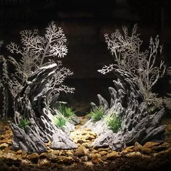 2 шт./набор смоляных имитационных оврагов, реалистичных рыб, прячущихся в пещере, укрытии для аквариума L