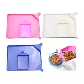 2 шт. Набор воронок для бусин Лоток для сортировки бусин Органайзер для поделок Пластина для изготовления украшений Принадлежности для бисероплетения Воронка для бусин белый