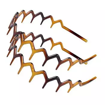 2 шт./набор Зубья Нескользящая Расческа для Волос Пластиковый Ободок Для Женщин Девочек Милое Украшение для Волос Резинки для Волос Модные Аксессуары для Волос