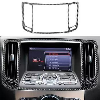 2 шт. накладка на центральное вентиляционное отверстие из углеродного волокна для Infiniti G37 Sedan 2010-13