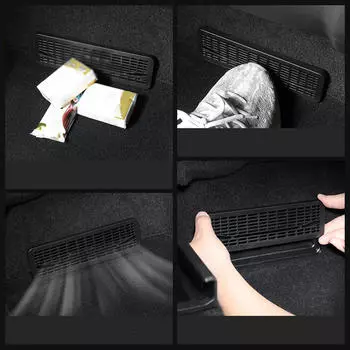 2 шт. Накладка на вентиляционное отверстие Черный Прямая замена Принадлежности Защита решеток заднего сиденья Салон автомобиля
