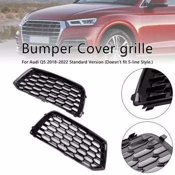 2 шт. Накладка переднего бампера, решетка, вставка рамки, подходит для Q5 2018-2022, сетка
