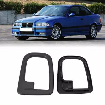 2 шт. Накладки на внутренние дверные ручки для BMW E36 3 серии 1992-1999 для BMW Z3 серии 1996-2002, внутренние автомобильные аксессуары CHINA