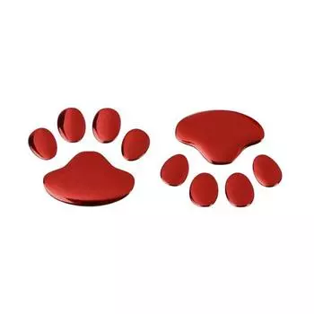 2 шт., наклейка на автомобиль, лапа, 3D животное, собака, кошка, наклейка со следом, наклейка из ПВХ, крутой дизайн, автомобильная наклейка, автоаксессуары