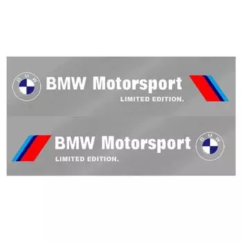 2 шт. Наклейка на боковую дверь автомобиля Значок Декаль Украшение Эмблема Для BMW 3 серии 5 серии 7 серии e46 e90 e60 Z4 X3 X4 X5 Автотовары белый