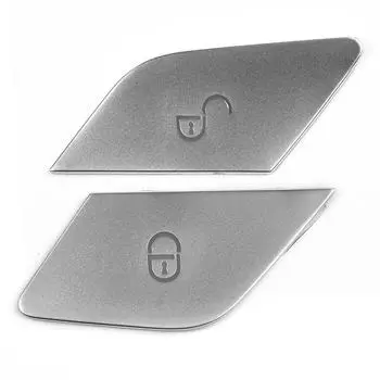 2 шт. Наклейка на кнопку левый руль серебристый 2005-2020