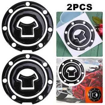 2 шт. Наклейка на крышку топливного бака мотоцикла для Suzuki Yamaha Kawasaki