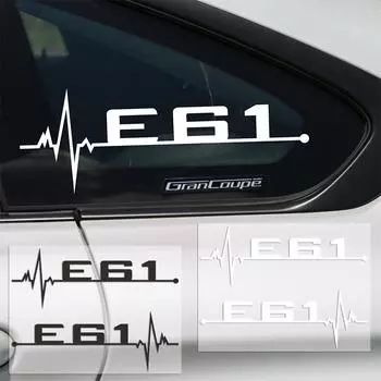 2 шт. наклейки и наклейки на окна автомобиля, аксессуары для bmw E60 E61 E46 E39 E91, наклейки и наклейки E46 белый