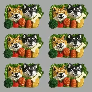 2 шт. наклейки на холодильник, пищевые игрушки, украшение для мобильного телефона, упаковка для бенто, креативные наклейки на холодильник из смолы для воздуховода автомобиля 2pcs