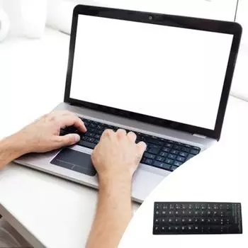 2 шт. наклейки на клавиатуру выцветшие буквы наклейки на клавиатуру легко наносятся улучшают видимость