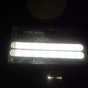 2 шт. Наклейки на мотоциклетные отражатели заднего вида, зеркальная светоотражающая лента, автомобильные аксессуары, внешняя отражающая лента, светоотражающая полоса красный