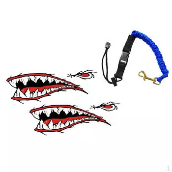 2 шт. наклейки на рот с ремешком для поводка для весла каяка Caone