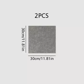 2 шт. Наклейки на стену Хранение ключей и украшений Квадратная фетровая доска Офисная доска для заметок Доска для сообщений Доска для объявлений Декор 30x30 см
