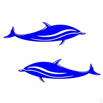 2 шт. наклейки с дельфинами для каяка, каноэ, лодки, доски для серфинга DIY