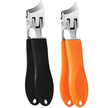 2 шт. Наклонные кусачки для ногтей, Изогнутые кусачки для ногтей на ногах для толстых ногтей