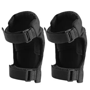 2 шт. наколенники для езды на мотоцикле, регулируемые мотоциклетные теплые налокотники, наколенники, устройство защиты от падения со светоотражающей полосой чёрный