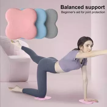 2 шт. наколенники для йоги, сверхтолстые противоскользящие спортивные подушки для снятия боли из термопластичного эластомера, для мужчин и женщин, для пилатеса, для защиты локтевого сустава, коврик для тренировки на коленях, фитнес-оборудование фиолетовый