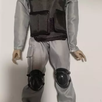 2 шт. наколенники для куклы 1/6 масштаба, одежда ручной работы, стильный костюм для куклы 12 дюймов чёрный