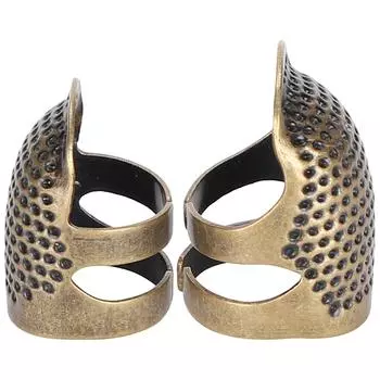 2 шт. наперстки металлические защитные кольца для пальцев швейные стеганые аксессуары для рукоделия инструменты для самостоятельного изготовления