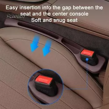 2 шт., наполнители для автомобильных сидений с отделениями для хранения, универсальные, простые в установке, наполнители для консоли, внутренние органайзеры для салона автомобиля бежевый