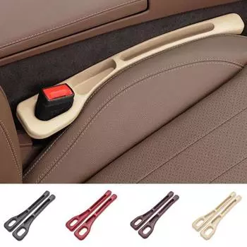 2 шт., наполнители для автомобильных сидений с отделениями для хранения, универсальные, простые в установке, наполнители для консоли, внутренние органайзеры для салона автомобиля чёрный