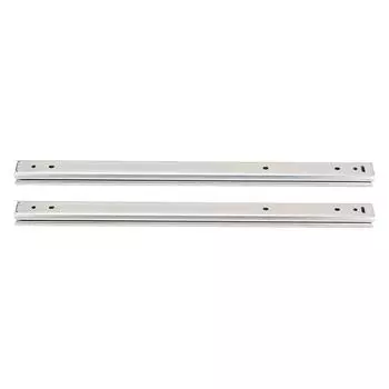 2 шт. направляющая для ящика, длина 350 мм, ширина 27 мм, 3-створчатая, полное выдвижение, боковое крепление, двухслойный шарикоподшипник
