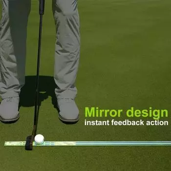 2 шт., направляющая для выравнивания мяча для гольфа, легированная сталь, тренажер для гольфа, линейка для гольфа, руководство по паттингу, инструмент для измерения скорости Sets