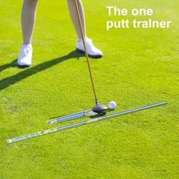 2 шт., направляющая для выравнивания мяча для гольфа, легированная сталь, тренажер для гольфа, линейка для гольфа, руководство по паттингу, инструмент для измерения скорости