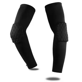 2 шт., нарукавники, молодежные, взрослые, баскетбольные, нарукавники, налокотники, накладки на предплечья, ударопрочные для футбола, баскетбола, волейбола, футбола M