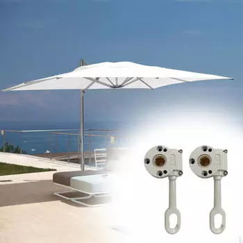 2 шт., наружный тент, кривошипно-шатунный механизм, алюминиевый сплав, ручной, простой в установке, патио, балкон