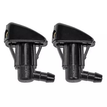 2 шт. насадка для омывателя лобового стекла автомобиля подходит для большинства моделей автомобилей, насадка для омывателя лобового стекла с двумя отверстиями, струя воды для омывателя стеклоочистителя