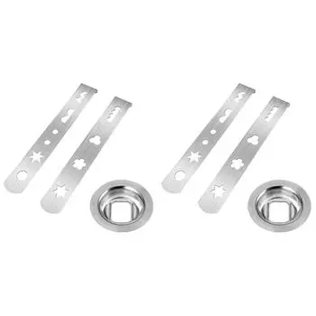 2 шт. Насадка для печенья 8 узоров с соединительным кольцом Насадка для печенья