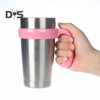 2 шт. насадка для ручки-тумблера Эргономичная ручка Нескользящие автомобильные подстаканники Ручки для кружек без BPA для аксессуаров для стаканов на 20/32 унции 30oz небесно-голубой