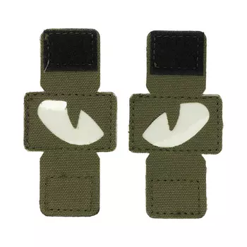 2 шт. нашивка «кошачий глаз», светоотражающая нашивка с крючком и петлей, нашивка на холсте, светящаяся нашивка «кошачий глаз» для шляп, униформы