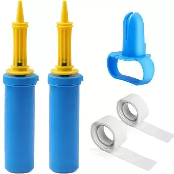 2 шт. Насос для надувания шаров с завязыванием шаров и 200 шт. Набор клея для шаров