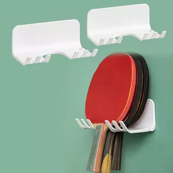 2 шт. настенная стойка для ракеток, держатель для настольного тенниса, универсальный крючок для бадминтона